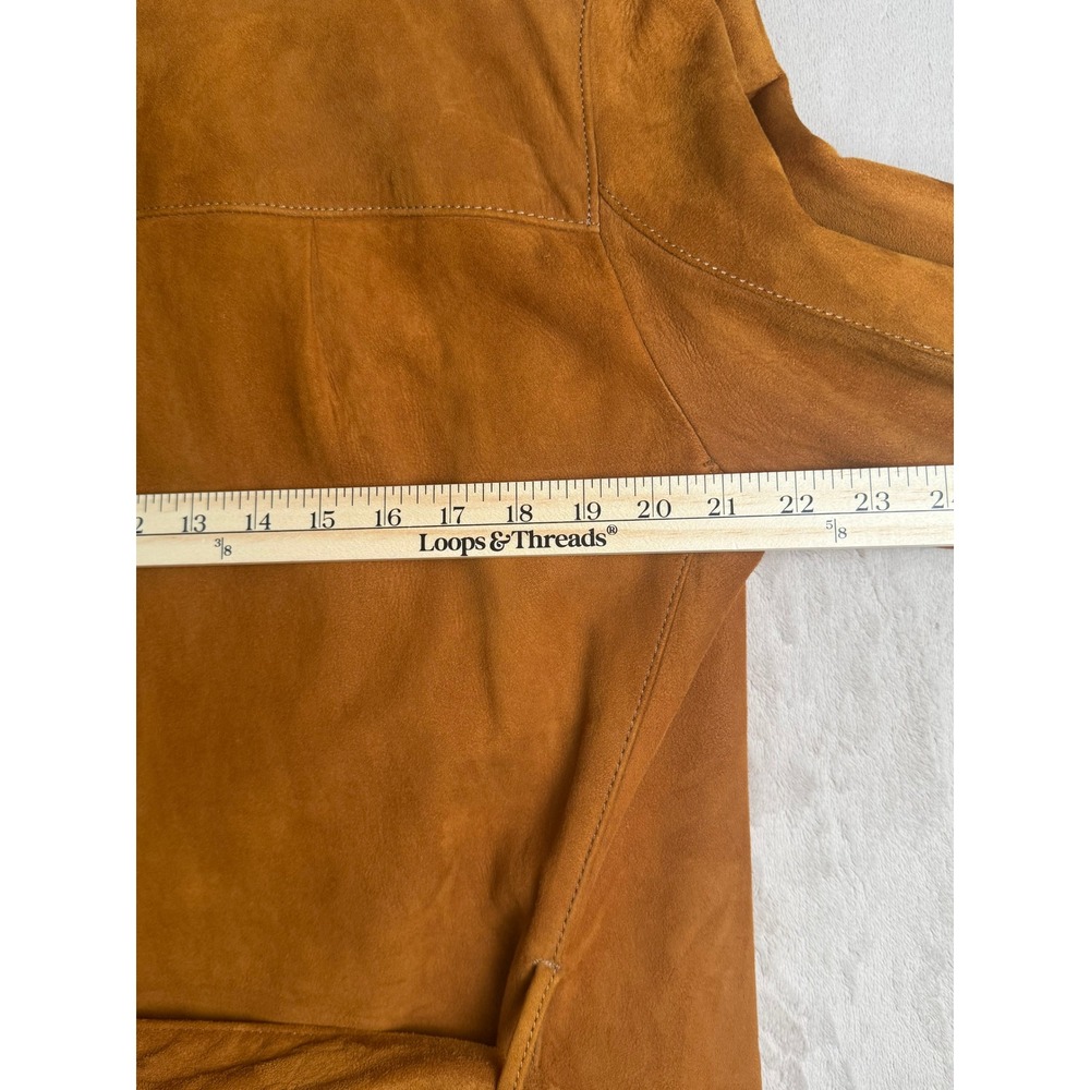 Phil Rosenblath Vintage 70s Safari Suede Jacket Mens M Brown Excellent Belted - Picture 7 of 14